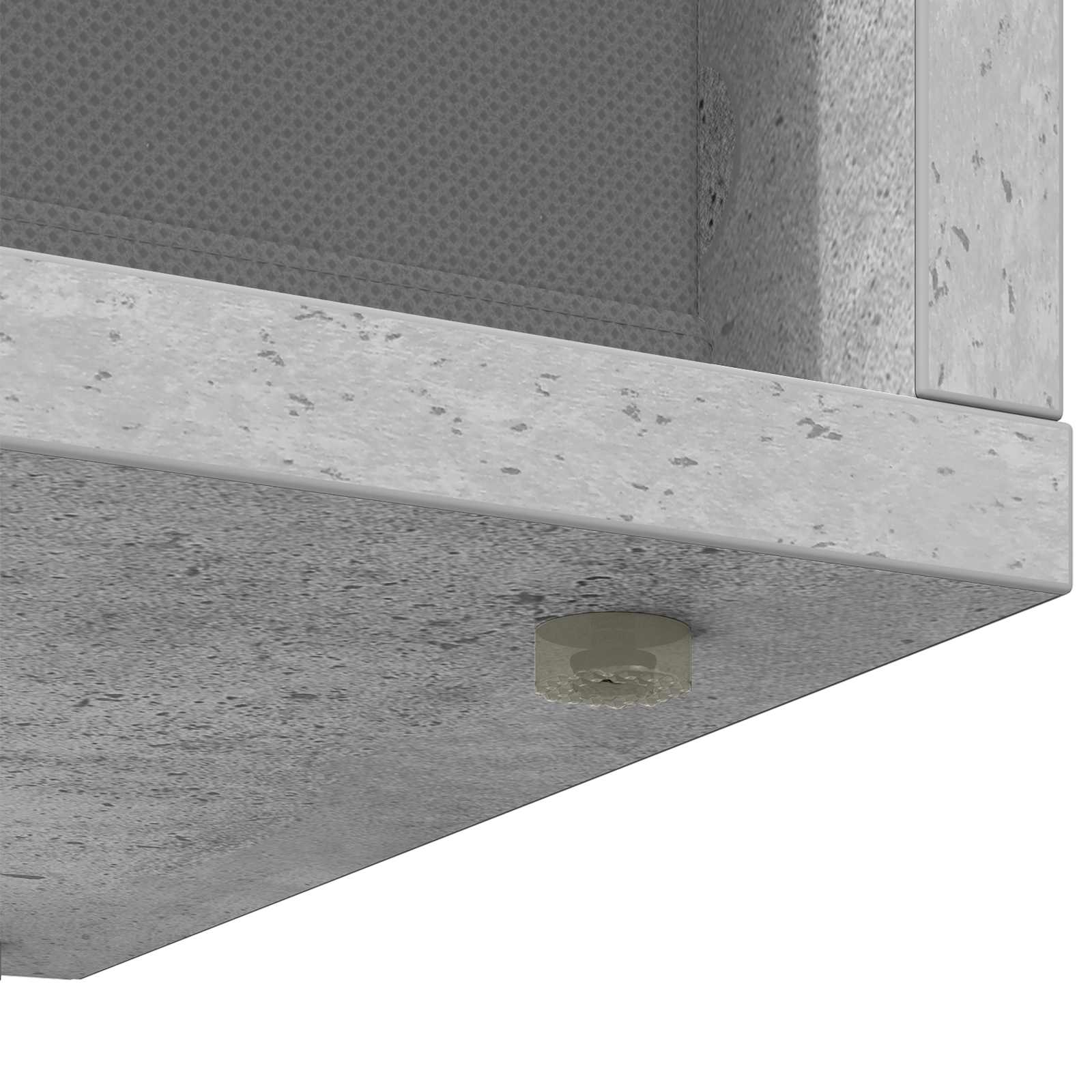 Nizak ormarić s ladicama Betonski sivi 72 x 22,5 x 38 cm