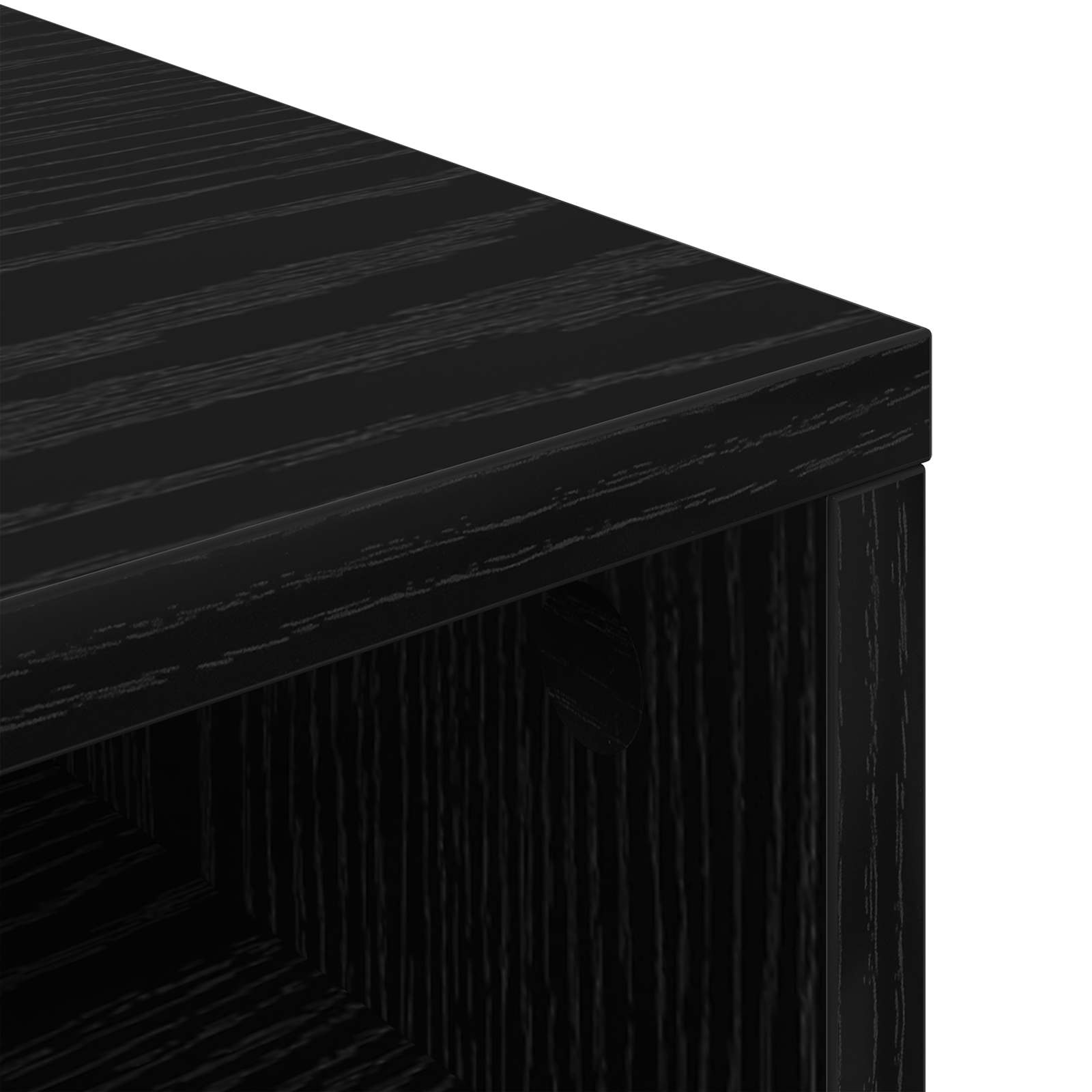 Nizak ormarić s ladicama Crni hrast 87 x 27,5 x 43 cm