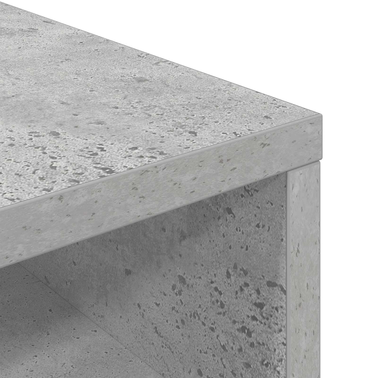 Nizak ormarić s ladicama Betonski sivi 102 x 32 x 48,5 cm