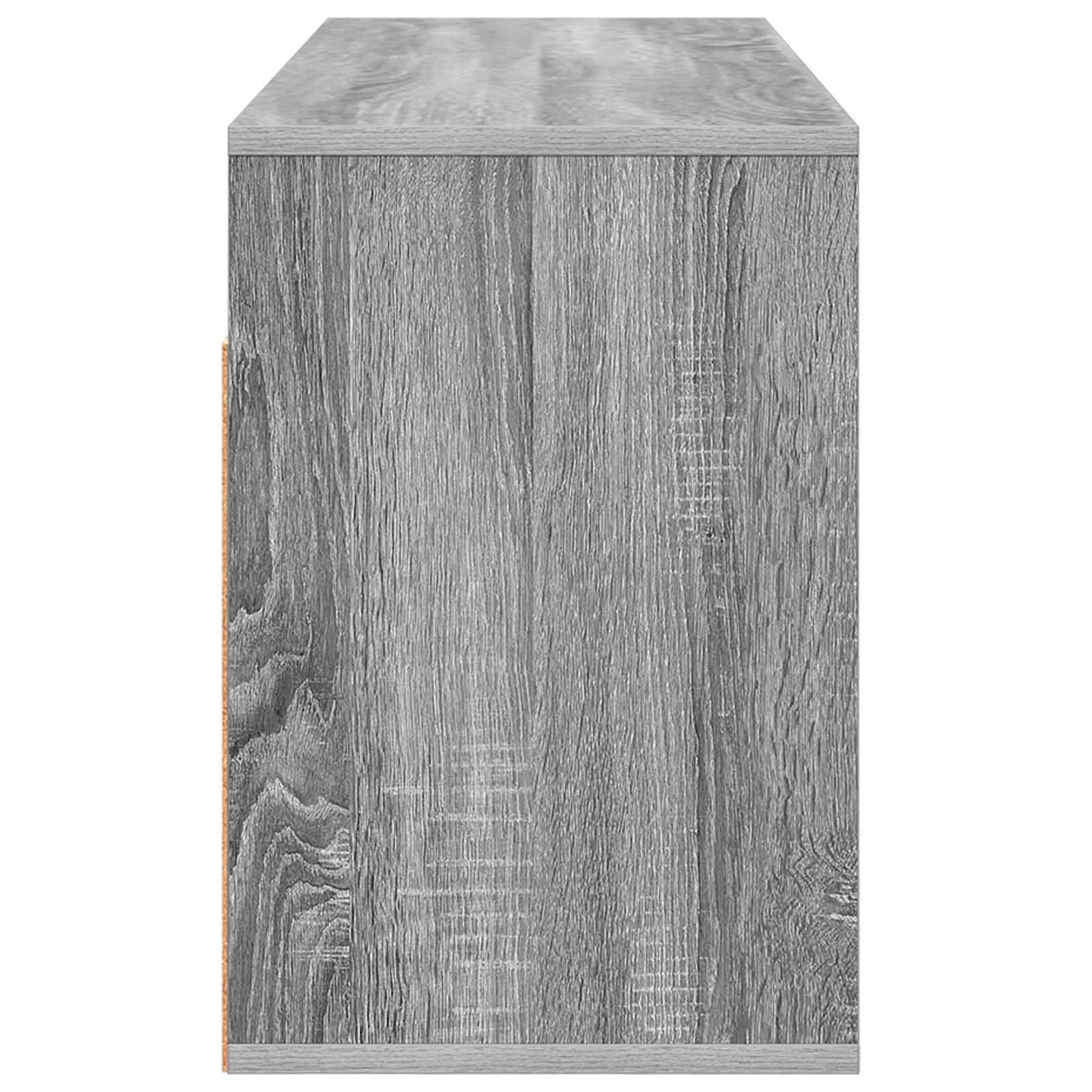 Nizak ormarić s ladicama Siva Sonoma 102 x 32 x 48,5 cm