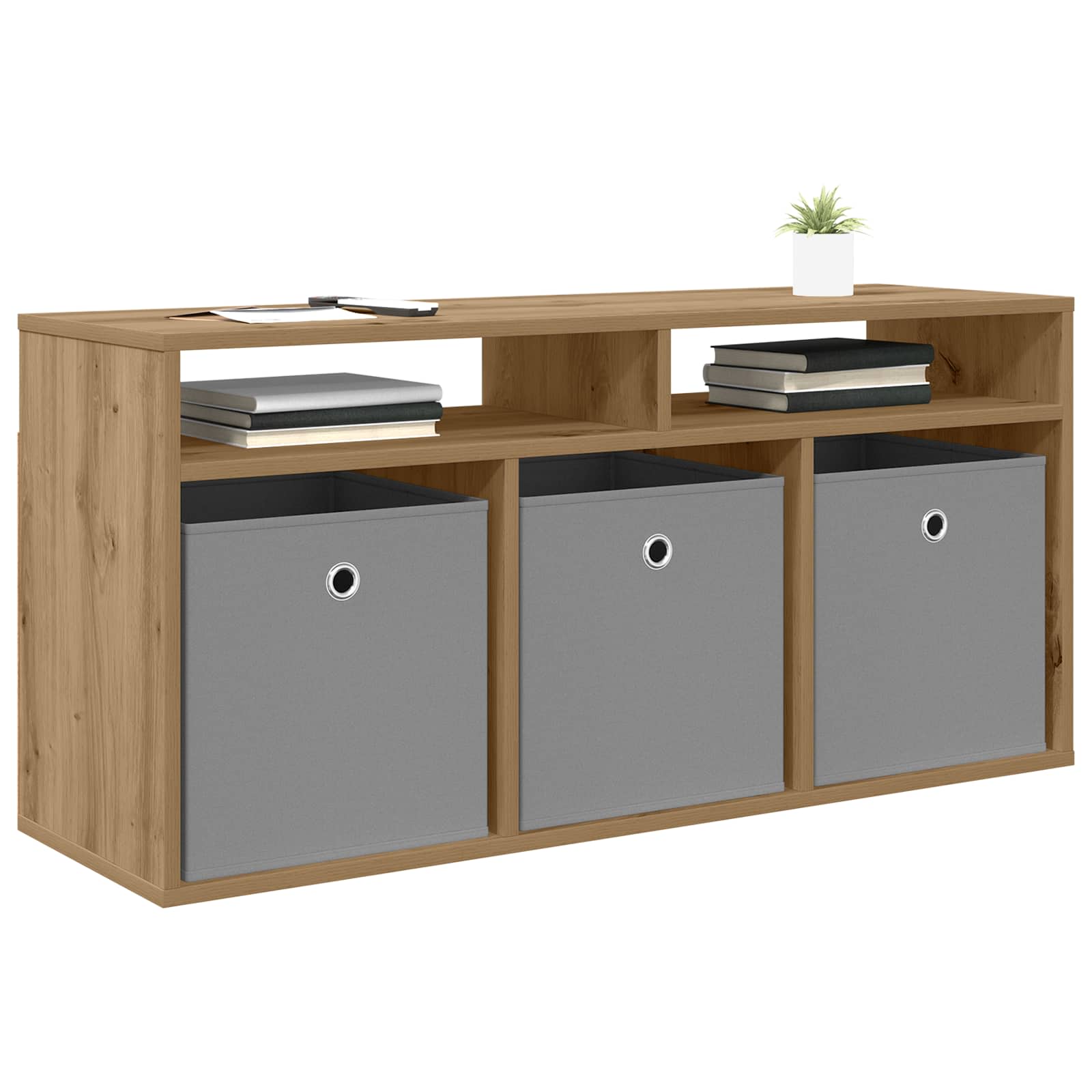 Nizak ormarić s ladicama Umjetnički hrast 102 x 32 x 48,5 cm
