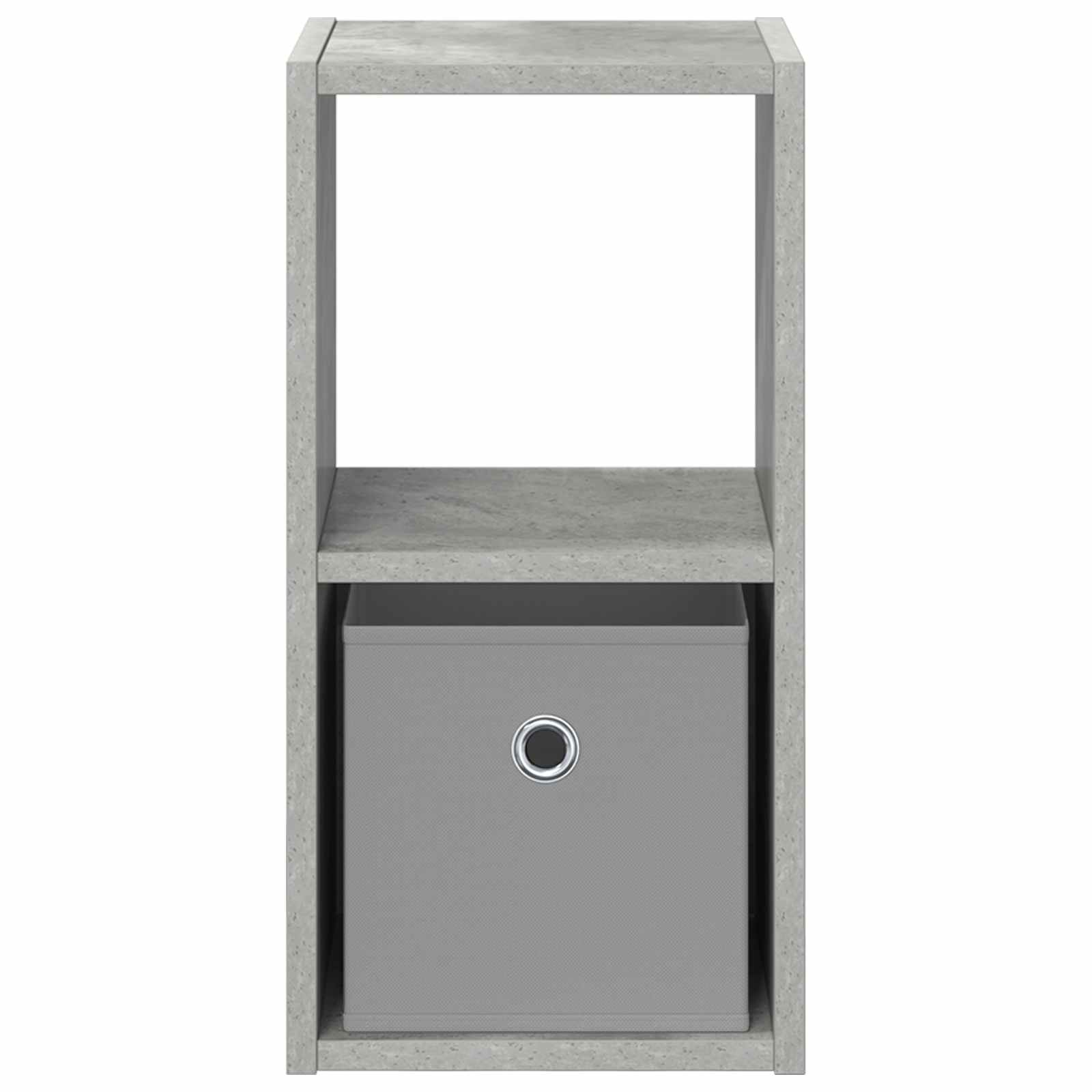 Noćni ormarić s ladicama Betonski sivi 25,5 x 22 x 49,5 cm
