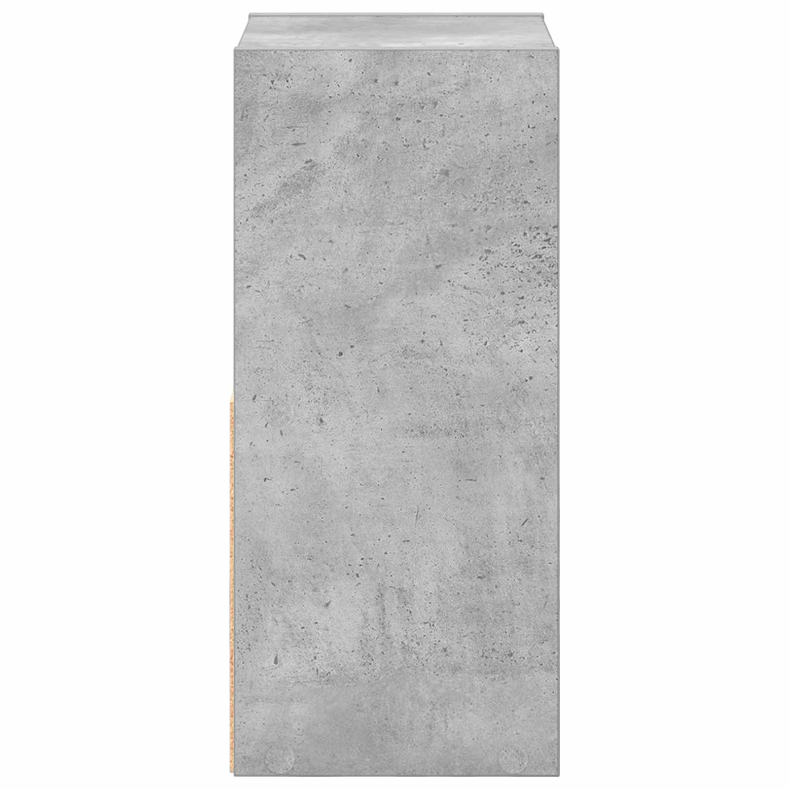 Noćni ormarić s ladicama Betonski sivi 25,5 x 22 x 49,5 cm