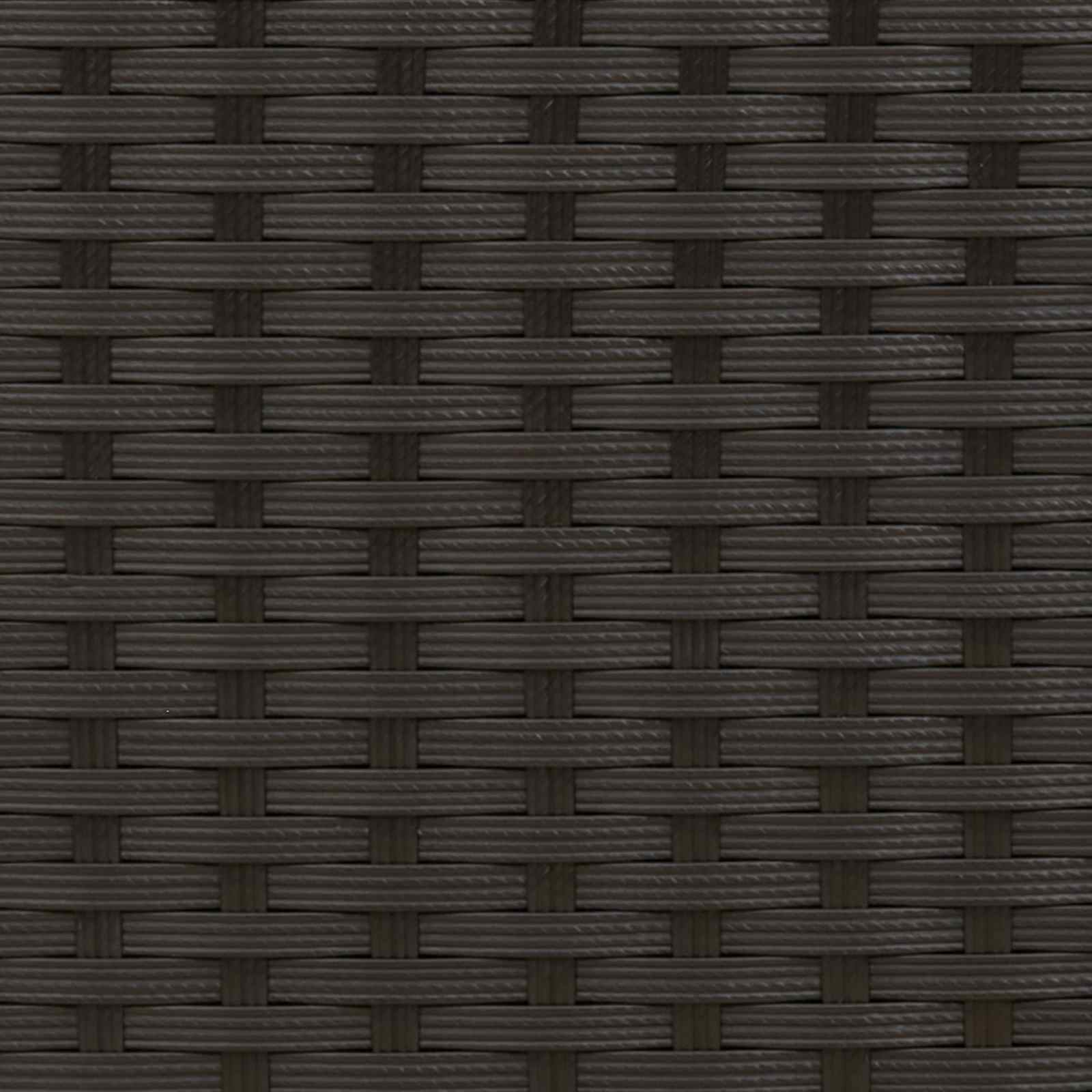 Vanjska klupa Crna i krem-bijela 107 x 61 x 80 cm poliratan