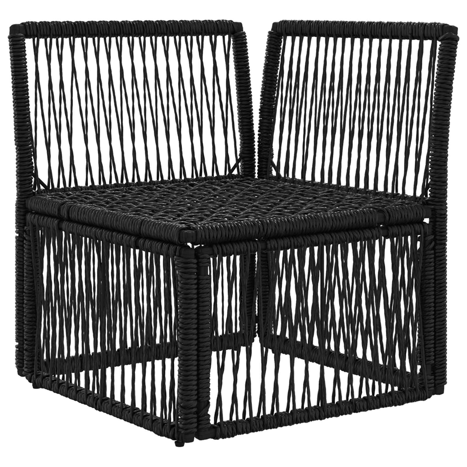 Kutna sofa Crna poliratan