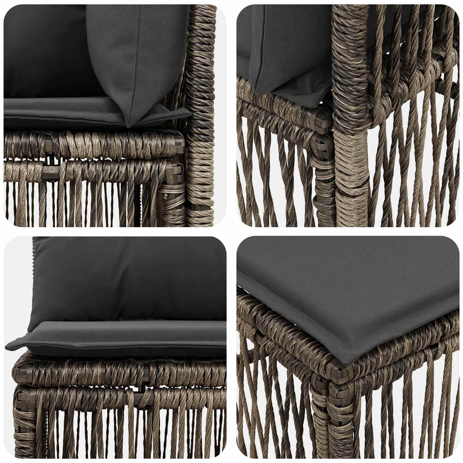 Kutna sofa Siva poliratan