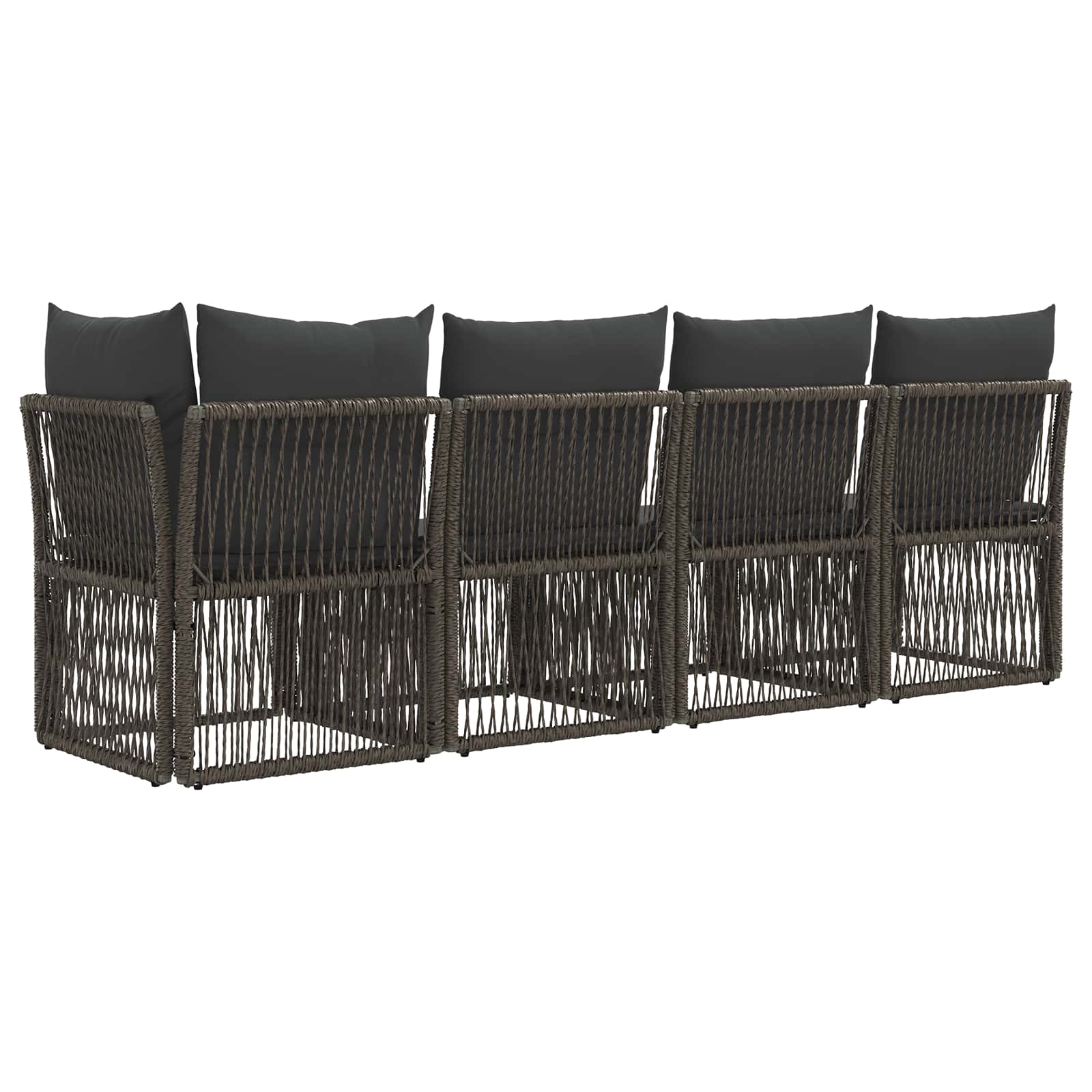Sofa za 4 osobe s lijevom rukom 4 pcs 4-Broj sjedala Siva