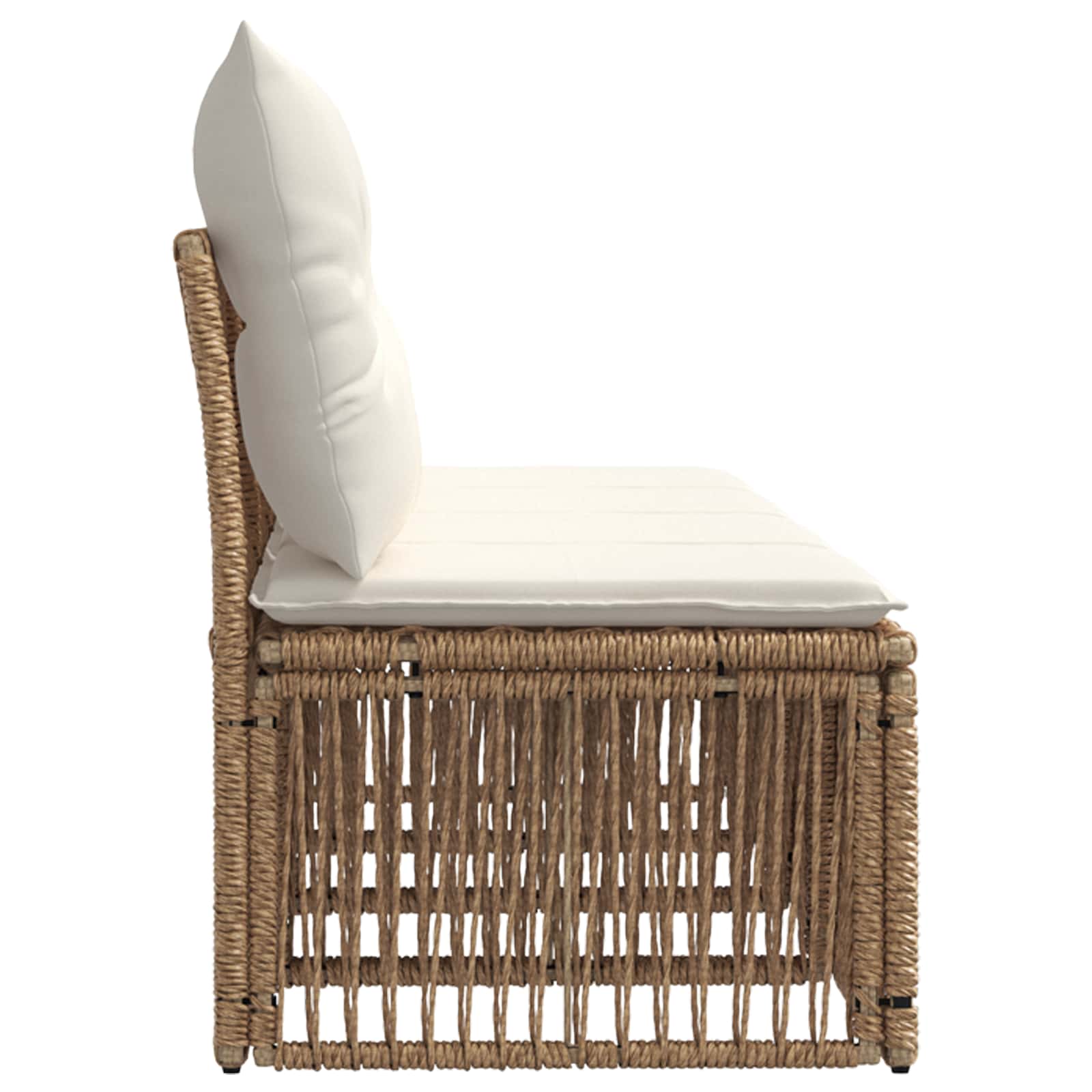 4-sjedala sofa 4 pcs 4-Broj sjedala Bež poliratan