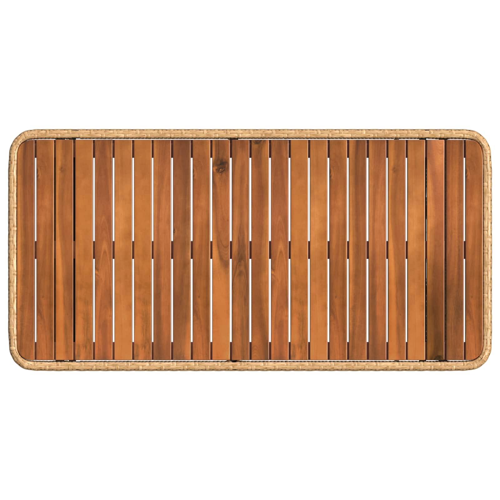 Vrtni set za objed s jastukom 4 pcs Prirodna i Bijela