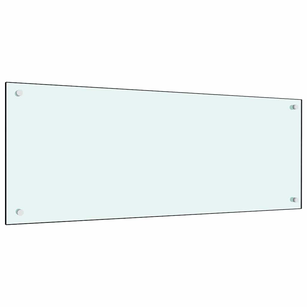 Kuhinjski zid 2 pcs Bijelo 100 x 40 cm Staklo otporno na udarce
