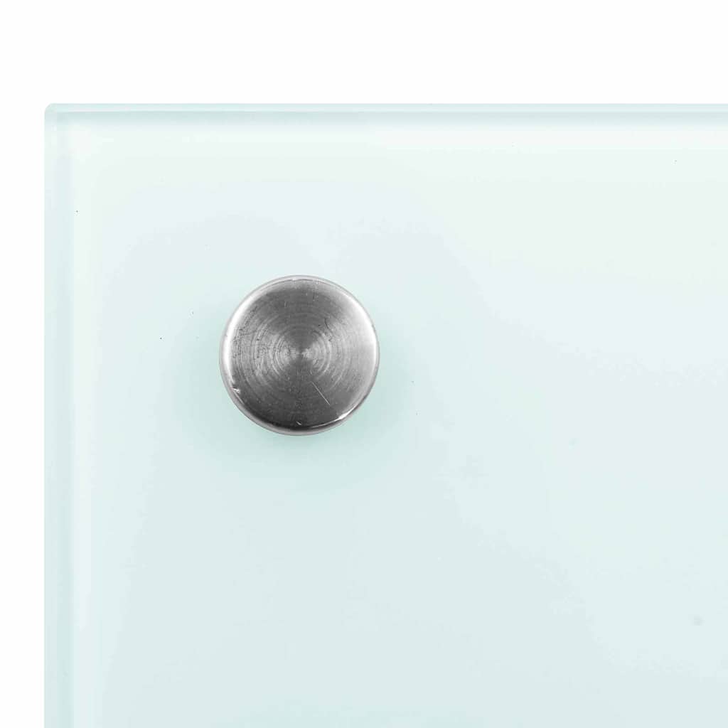 Kuhinjski zid 2 pcs Bijelo 100 x 50 cm Staklo otporno na udarce