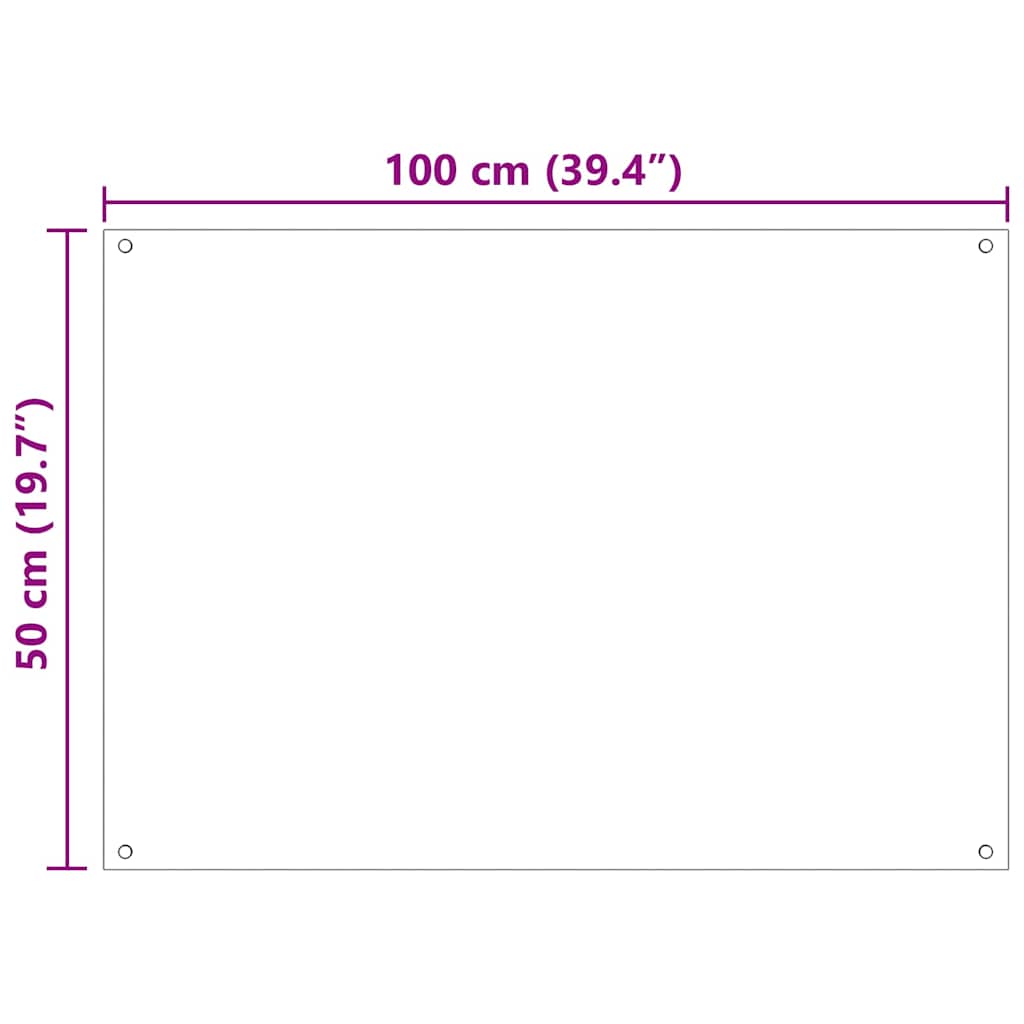 Kuhinjski zid 2 pcs Bijelo 100 x 50 cm Staklo otporno na udarce