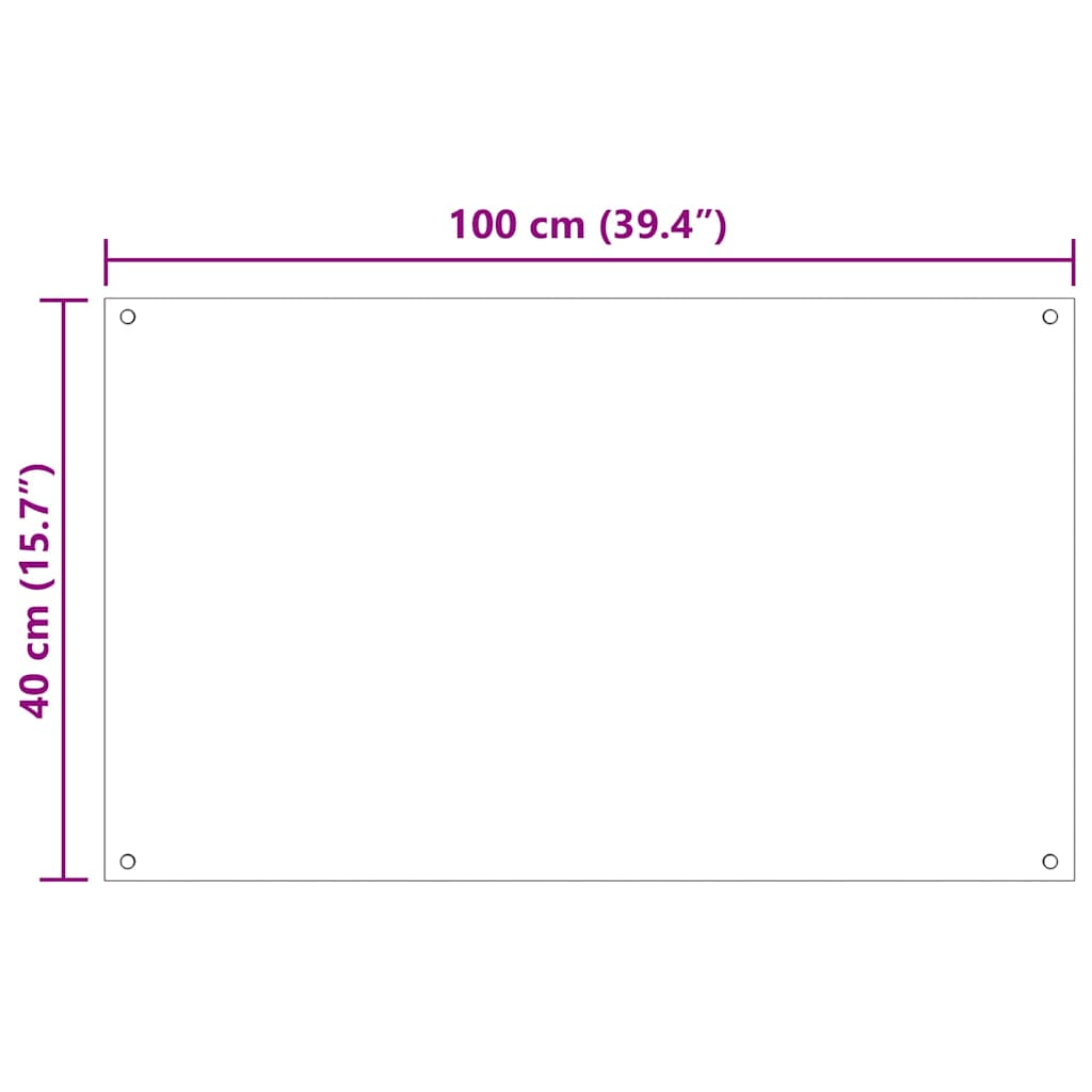 Kuhinjski zid 2 pcs Crna 100 x 40 cm Staklo otporno na udarce