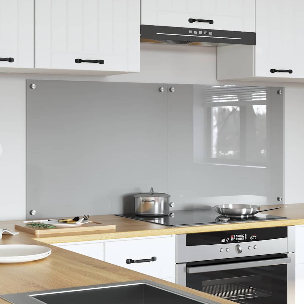 Kuhinjski zid 2 pcs Svijetlo siva 70 x 60 cm