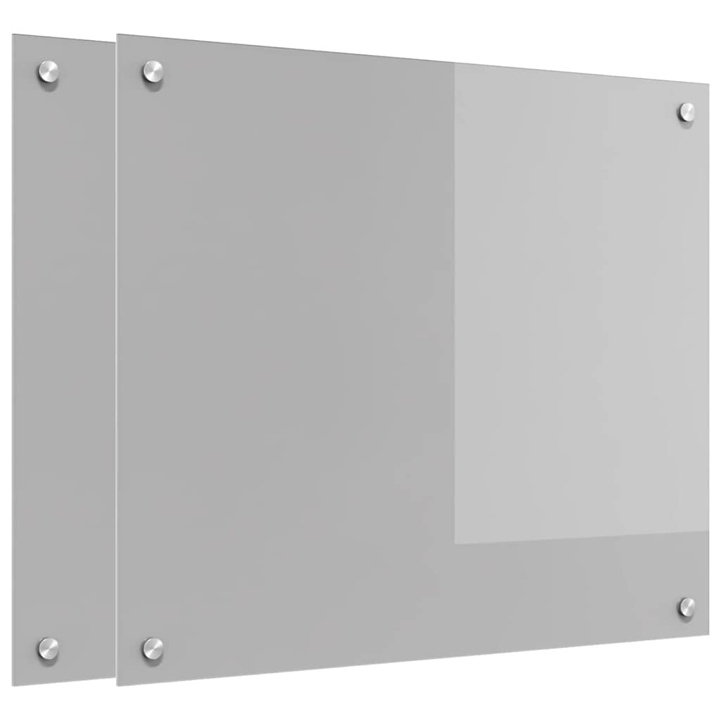 Kuhinjski zid 2 pcs Svijetlo siva 70 x 60 cm