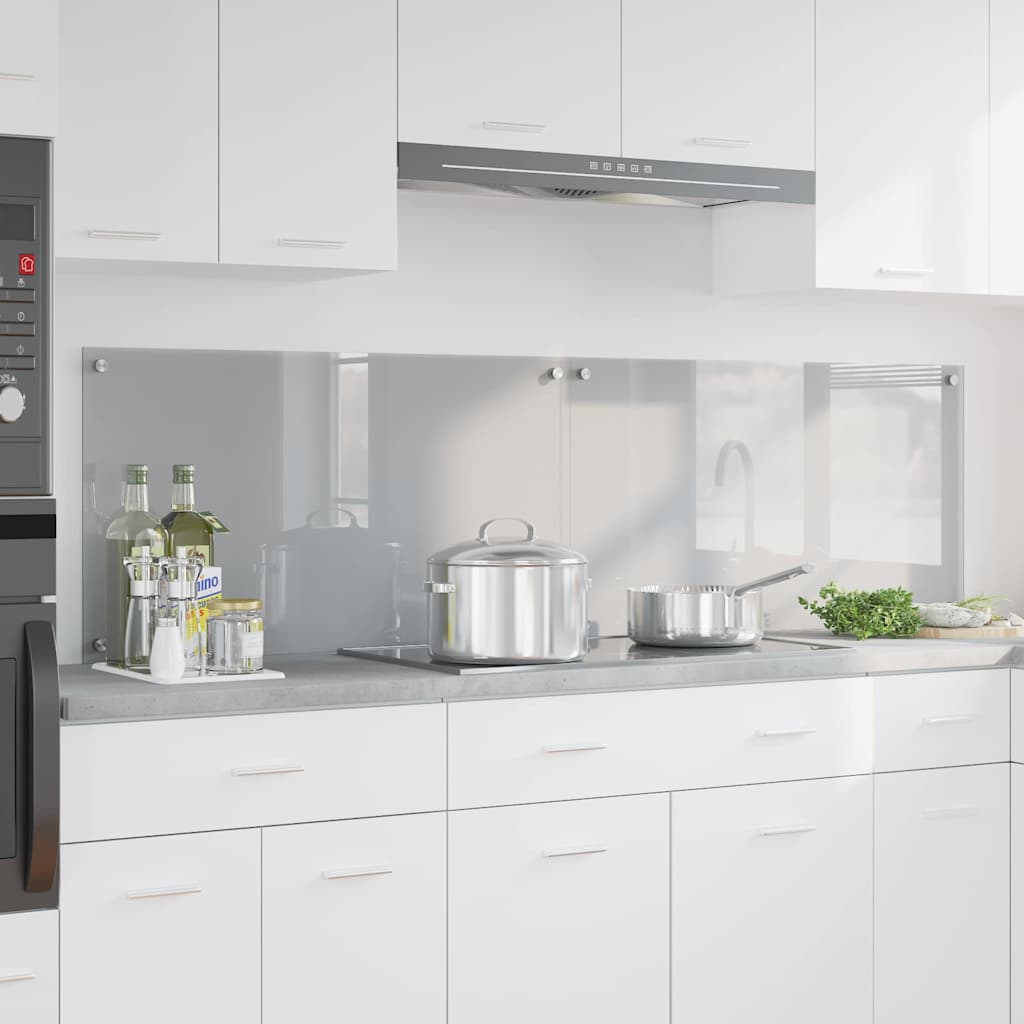 Kuhinjski zid 2 pcs Svijetlo siva 90 x 50 cm
