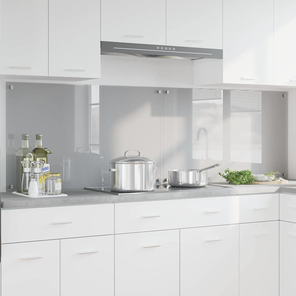 Kuhinjski zid 2 pcs Svijetlo siva 100 x 60 cm