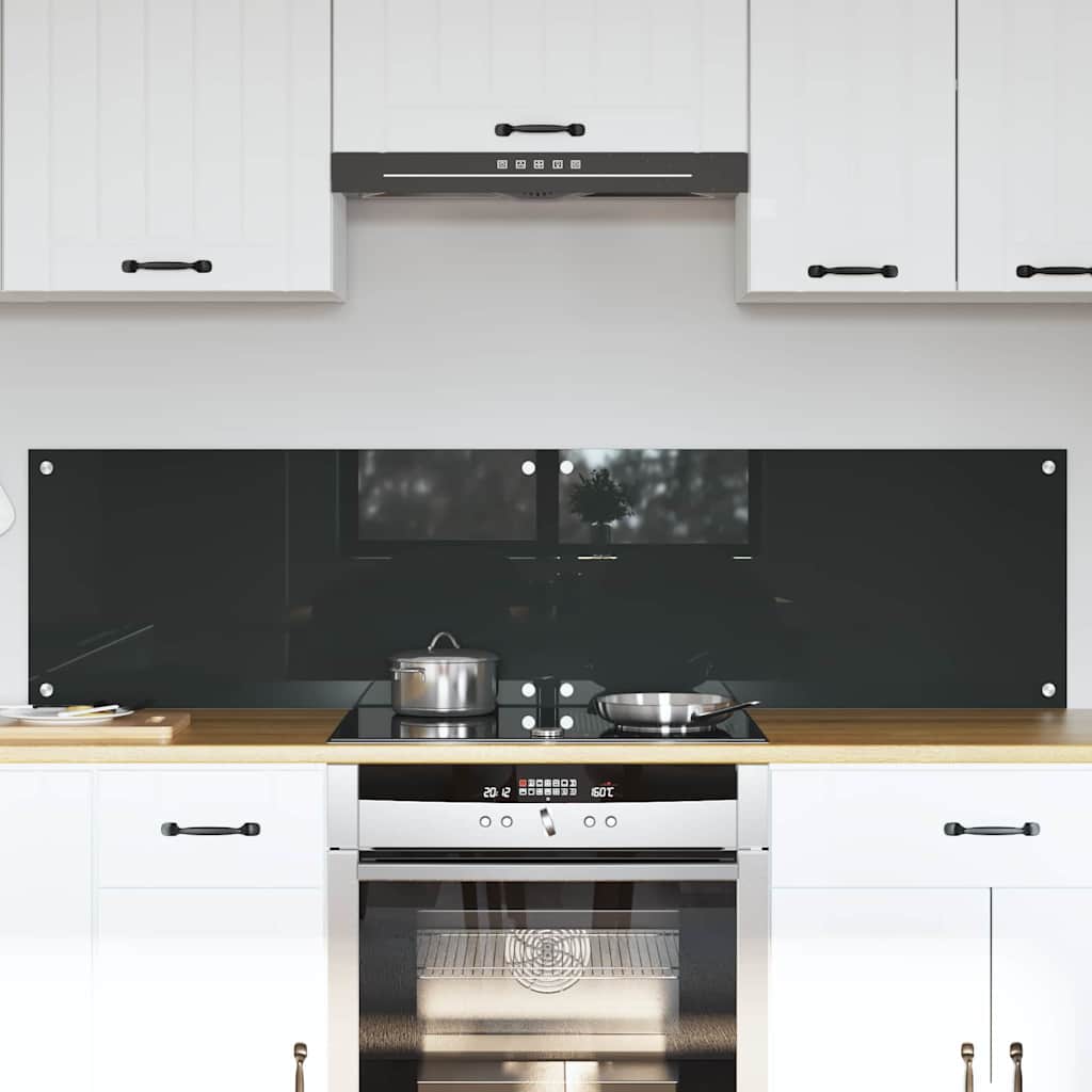 Kuhinjski zid 2 pcs Tamno siva 80 x 40 cm