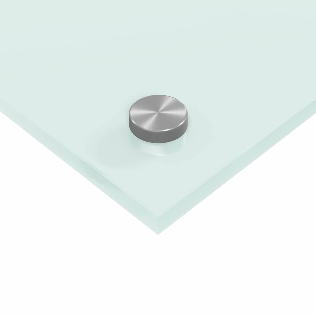 Kuhinjski zid 2 pcs Bijelo 120 x 40 cm Staklo otporno na udarce