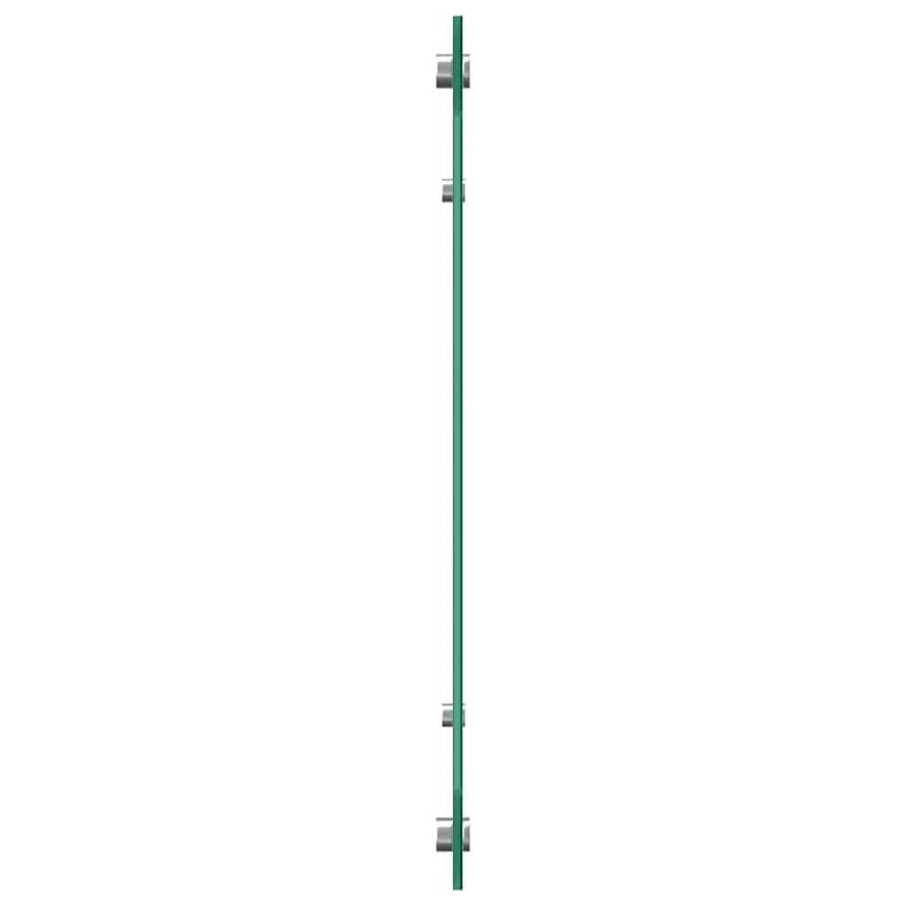 Kuhinjski zid 2 pcs Crna 110 x 50 cm Staklo otporno na udarce