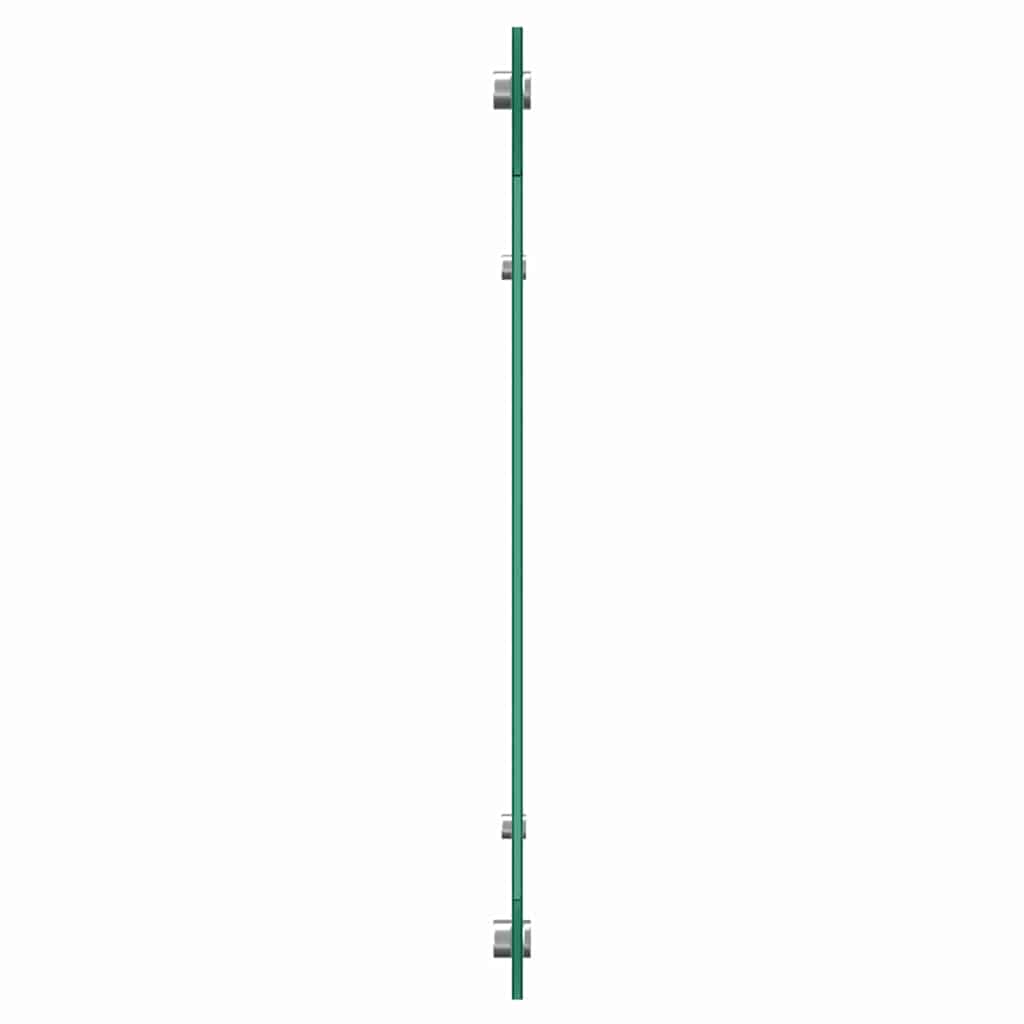 Kuhinjski zid 2 pcs Crna 120 x 50 cm Staklo otporno na udarce