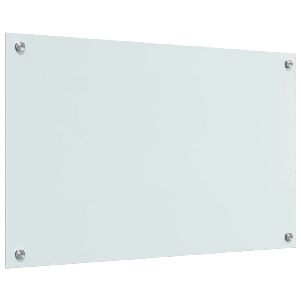 Kuhinjski zid 2 pcs Bijelo 80 x 50 cm Staklo otporno na udarce