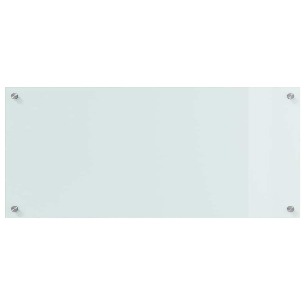 Kuhinjski zid 2 pcs Bijelo 90 x 40 cm Staklo otporno na udarce