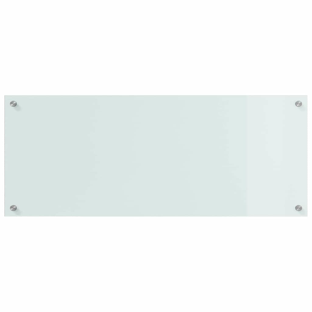 Kuhinjski zid 2 pcs Bijelo 100 x 40 cm Staklo otporno na udarce