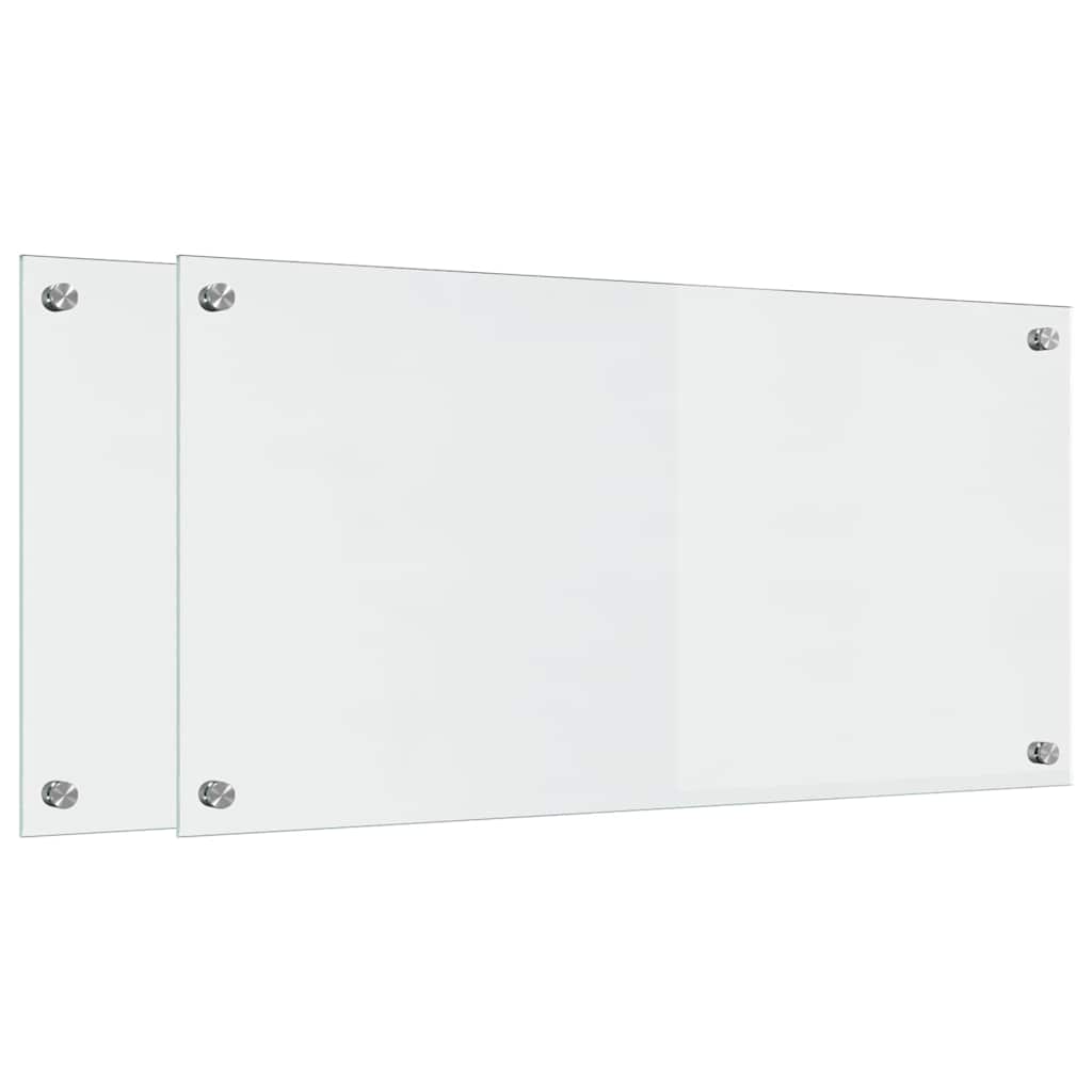 Kuhinjski zid 2 pcs *Transparent*an 80 x 40 cm