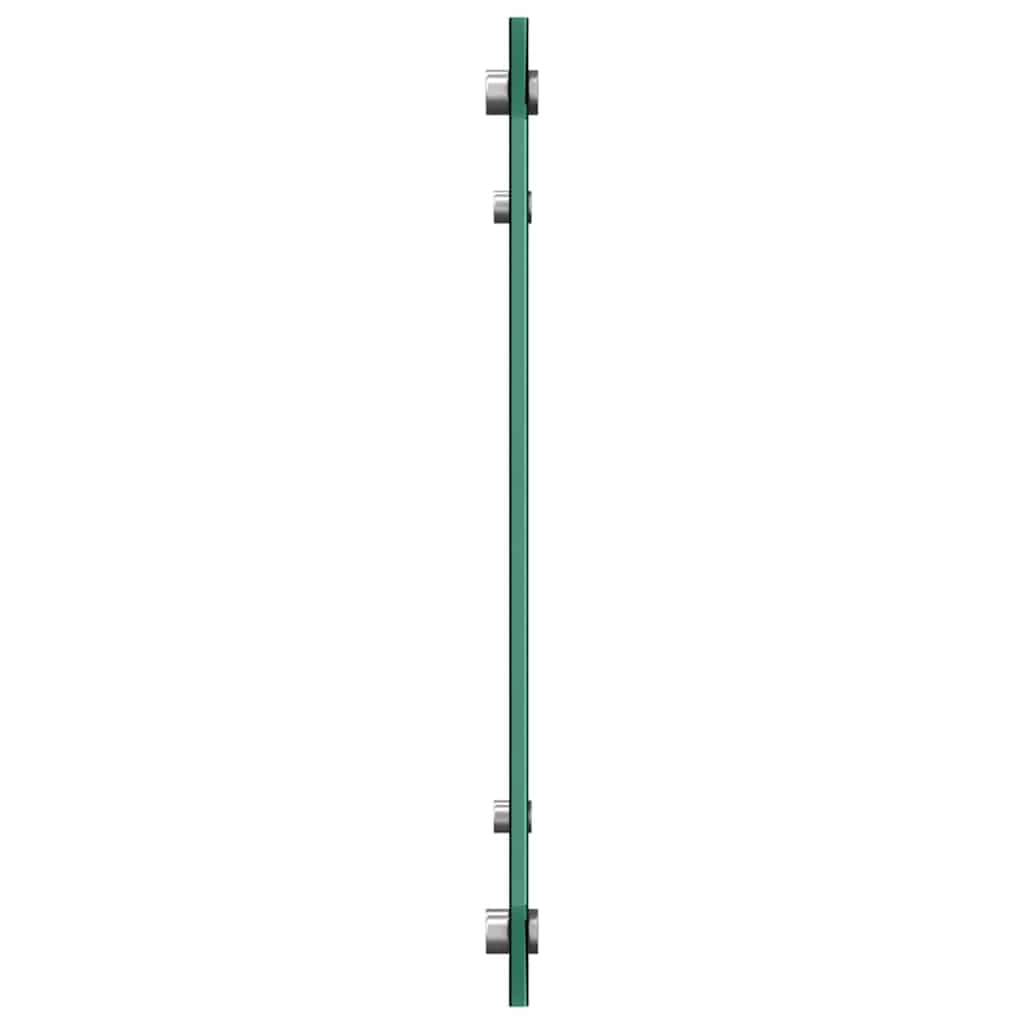 Kuhinjski zid 2 pcs Crna 80 x 40 cm Staklo otporno na udarce