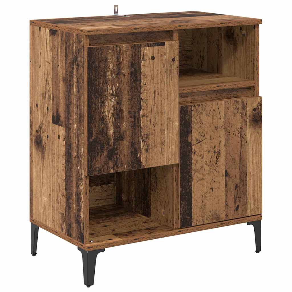 Komode 3 pcs Staro drvo 60 x 35 x 70 cm Konstruirano drvo