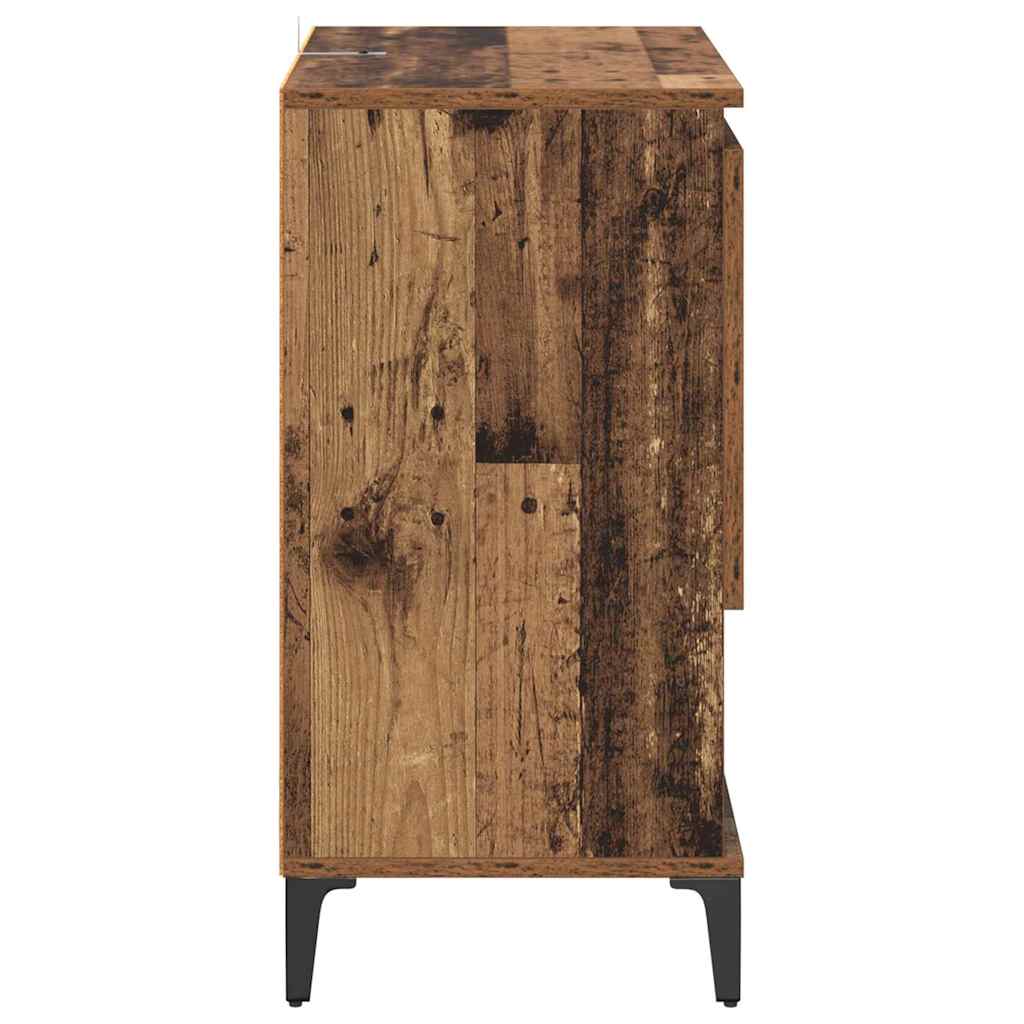 Komode 3 pcs Staro drvo 60 x 35 x 70 cm Konstruirano drvo