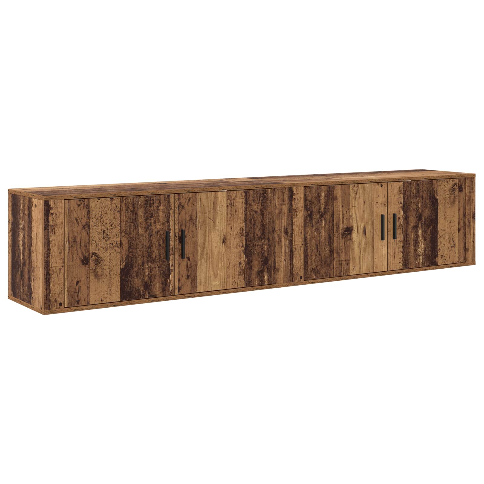 Zidni TV ormar set Zidne 2 pcs Staro drvo 100 x 34,5 x 40 cm