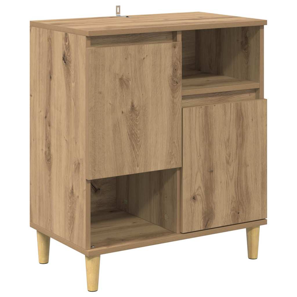 Komode 3 pcs Umjetnički hrast 60 x 35 x 70 cm Konstruirano drvo