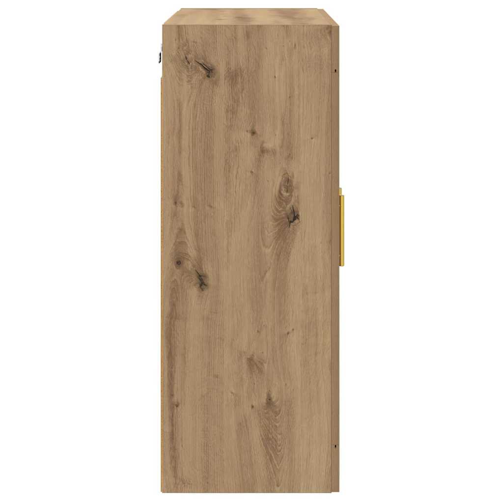 Kabinetski zidni Zidne 2 pcs Umjetnički hrast 69,5 x 34 x 90 cm