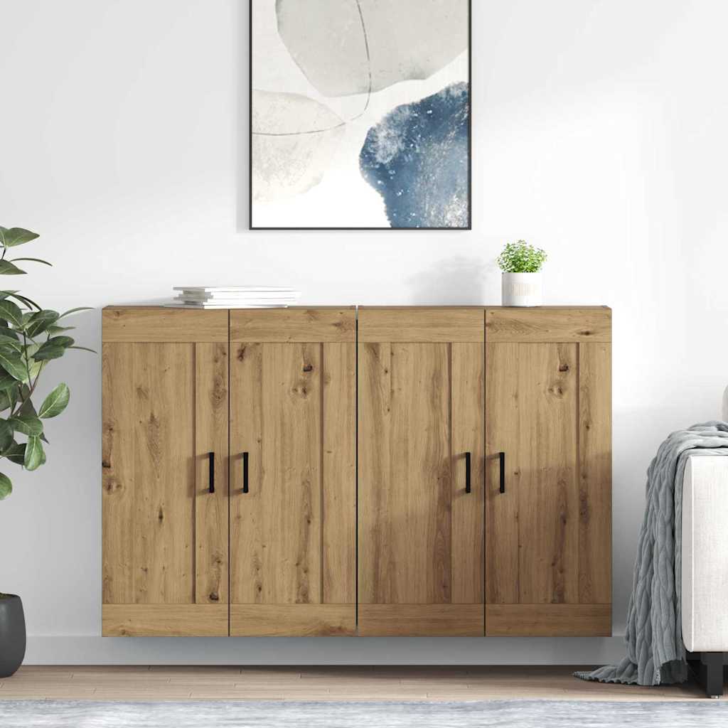 Kabinetski zidni 2 pcs Umjetnički hrast 69,5 x 34 x 90 cm