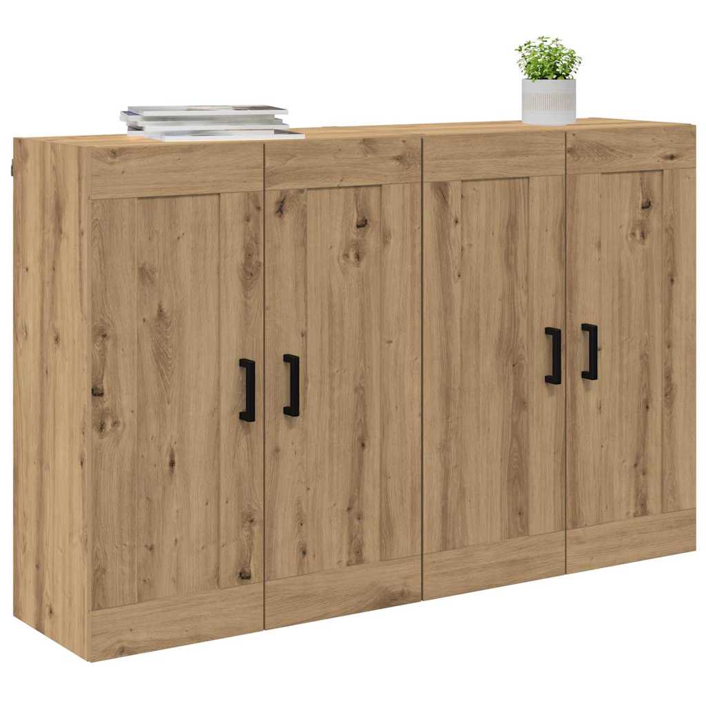 Kabinetski zidni 2 pcs Umjetnički hrast 69,5 x 34 x 90 cm