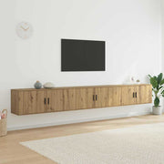 Zidni TV ormar set 3 pcs Umjetnički hrast 100 x 34,5 x 40 cm