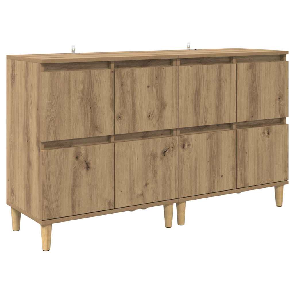 Komode 2 pcs Umjetnički hrast 60 x 35 x 70 cm Konstruirano drvo