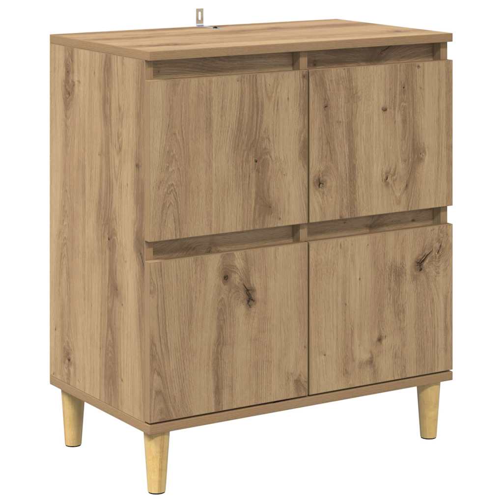 Komode 2 pcs Umjetnički hrast 60 x 35 x 70 cm Konstruirano drvo