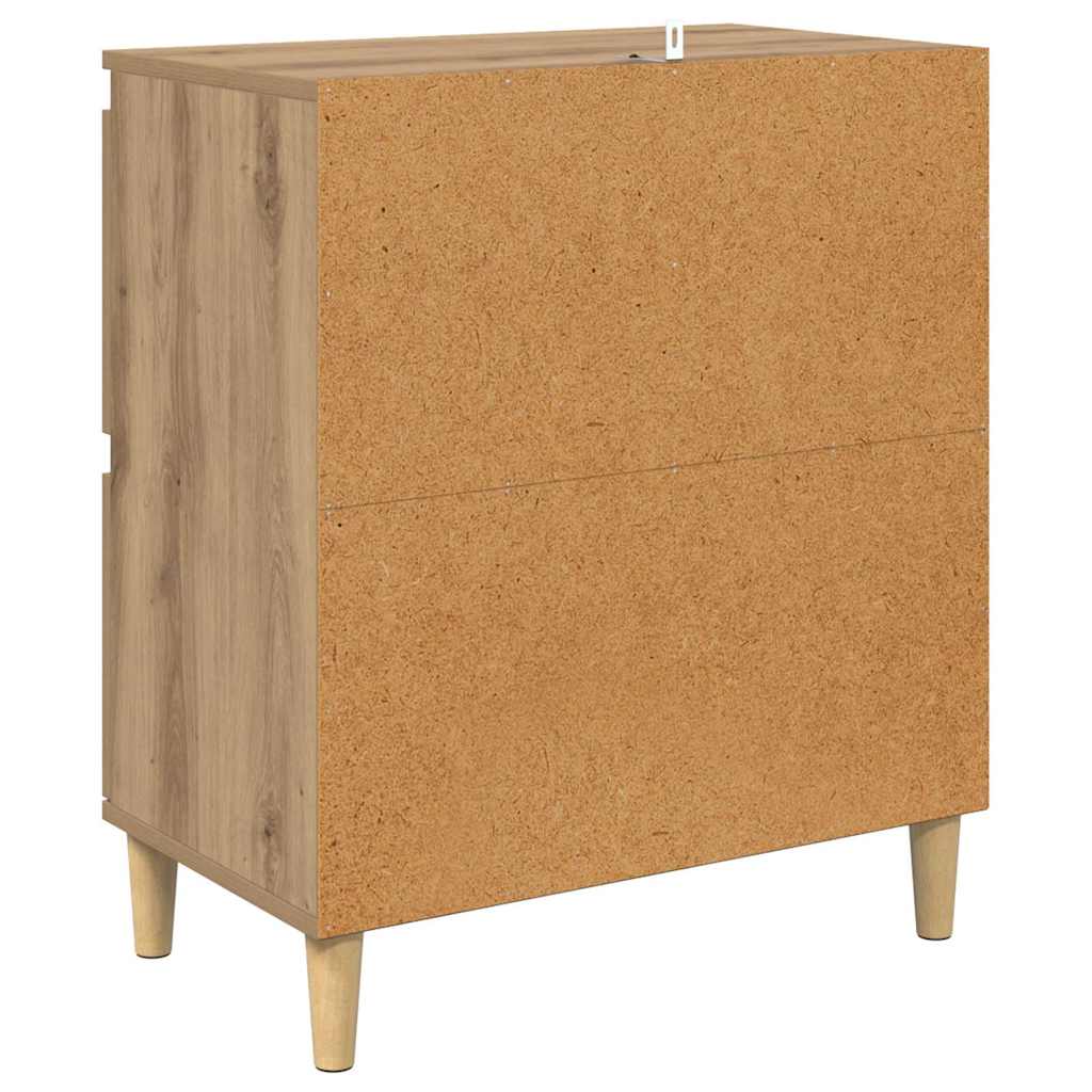 Komode 2 pcs Umjetnički hrast 60 x 35 x 70 cm Konstruirano drvo