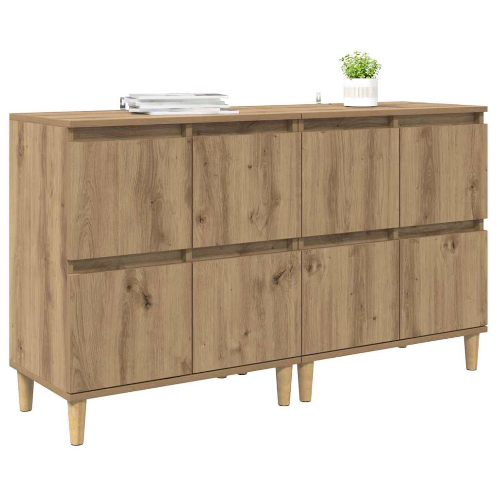 Komode 2 pcs Umjetnički hrast 60 x 35 x 70 cm Konstruirano drvo