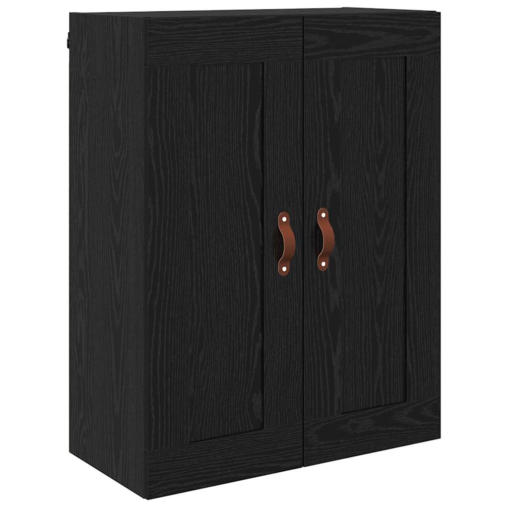 Kabinetski zidni Zidne 2 pcs Crni hrast 69,5 x 34 x 90 cm