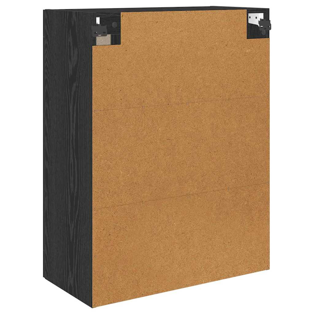 Kabinetski zidni Zidne 2 pcs Crni hrast 69,5 x 34 x 90 cm