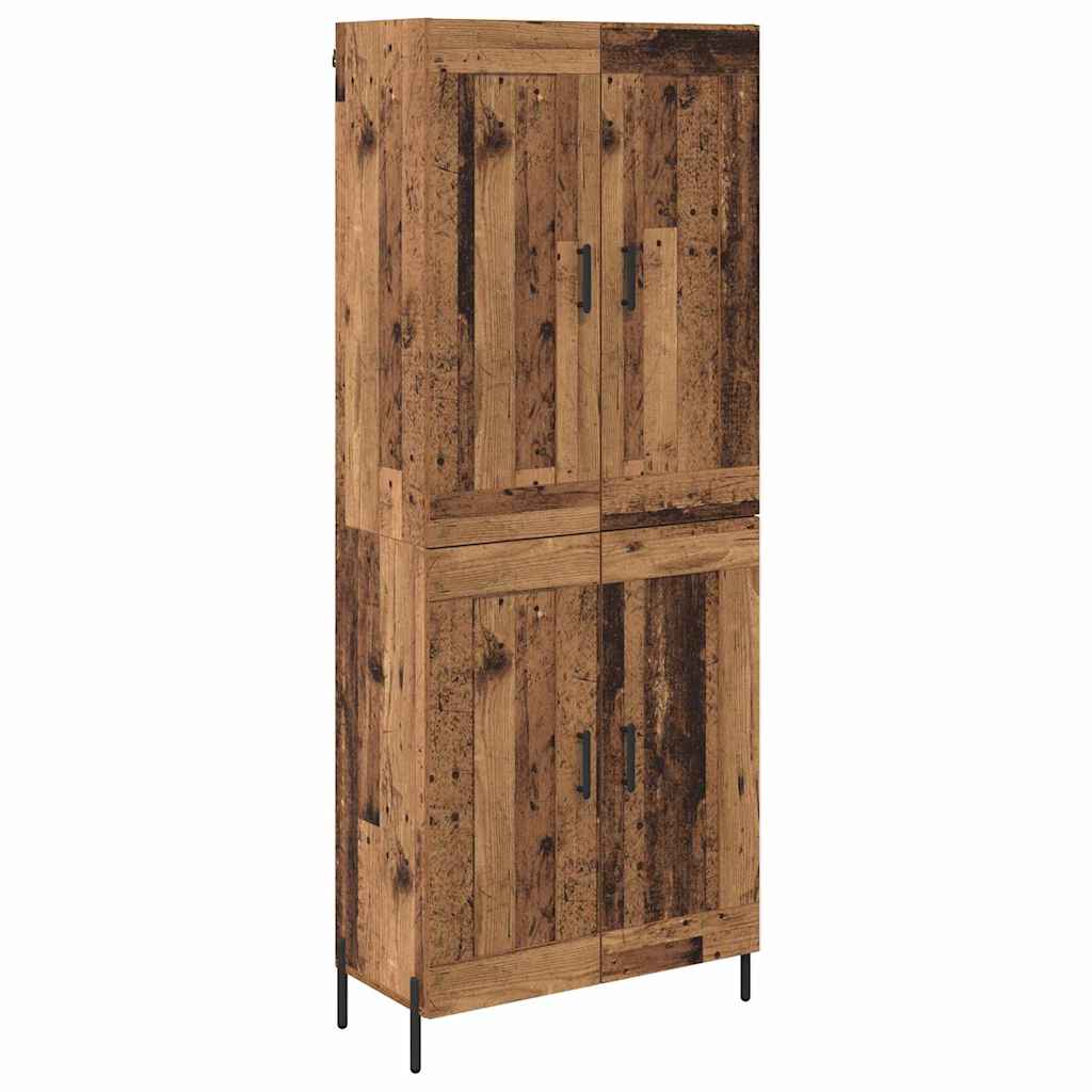 Highboard 2 pcs Staro drvo Konstruirano drvo