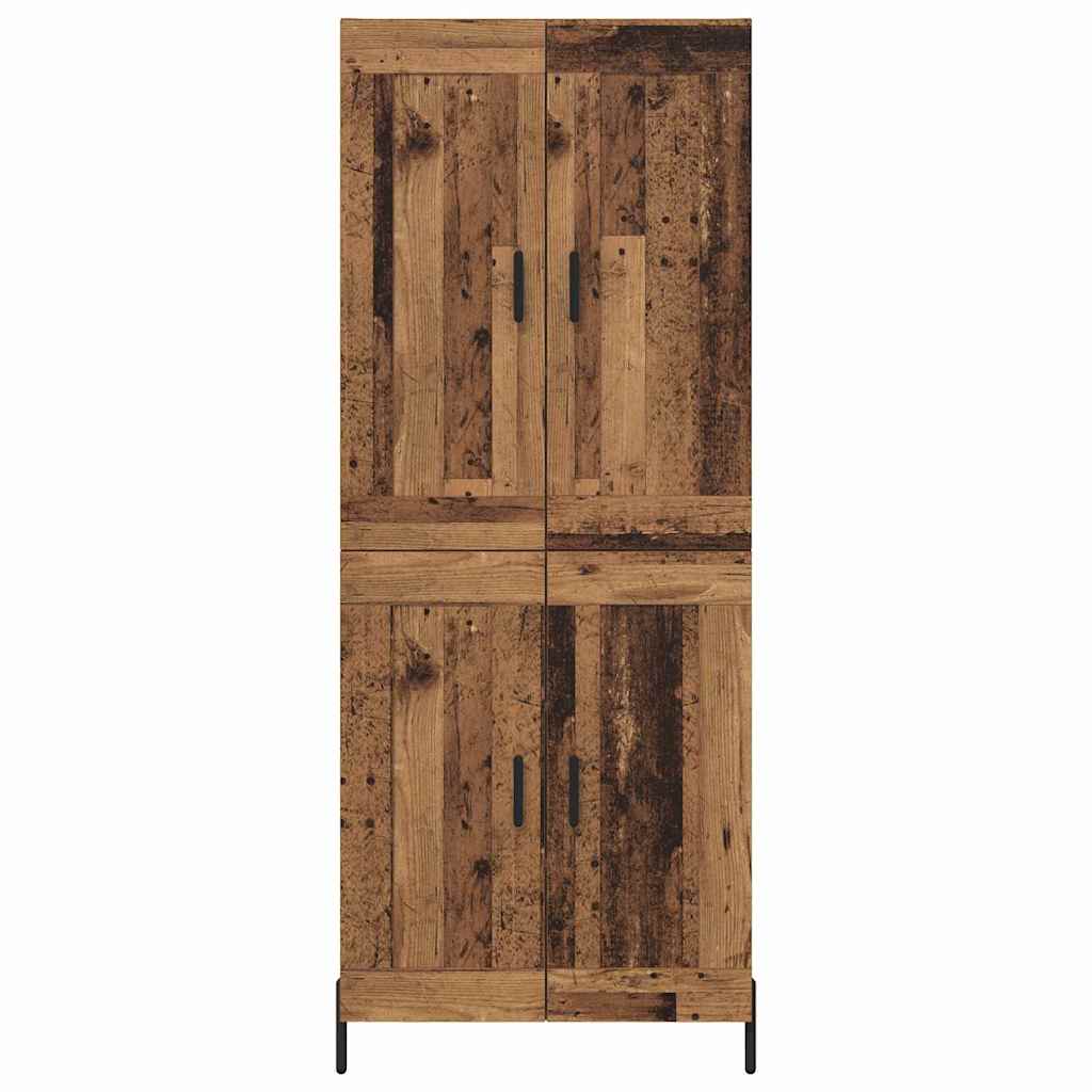 Highboard 2 pcs Staro drvo Konstruirano drvo