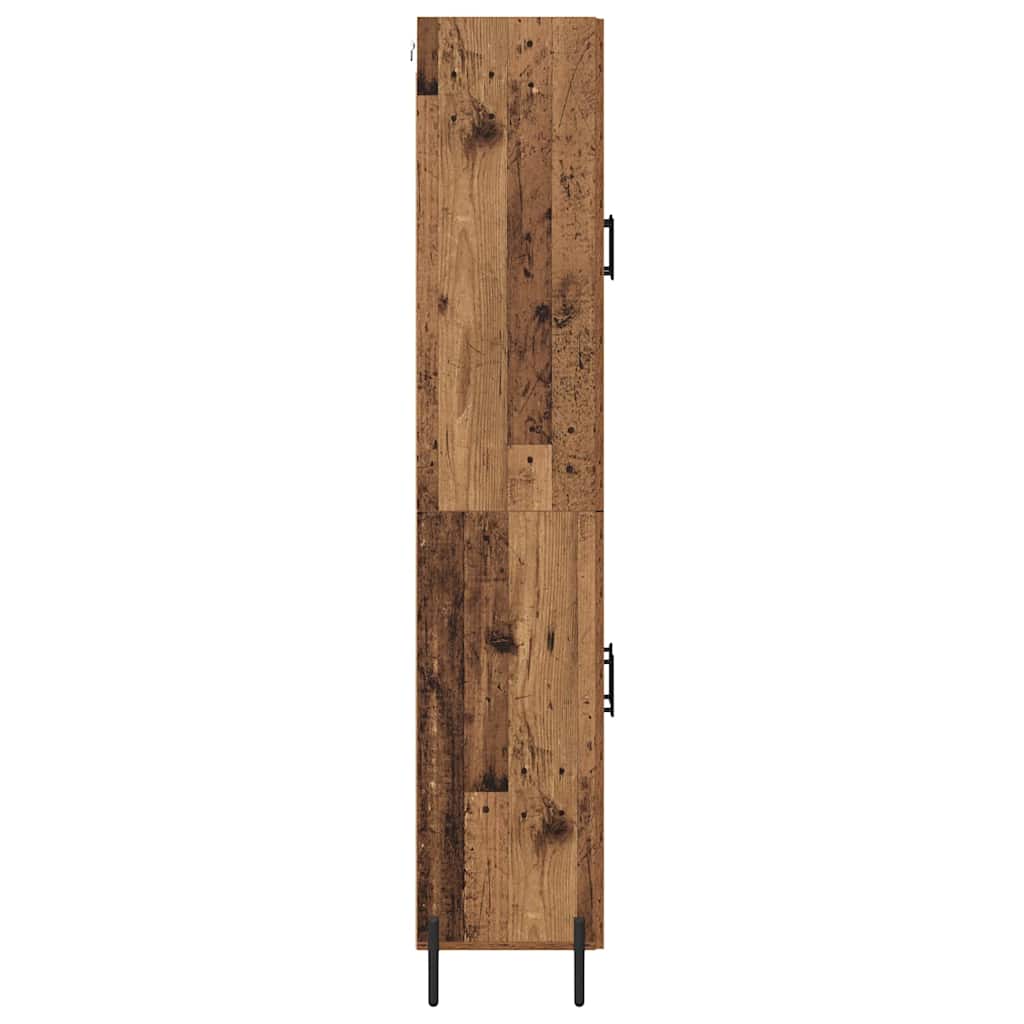 Highboard 2 pcs Staro drvo Konstruirano drvo