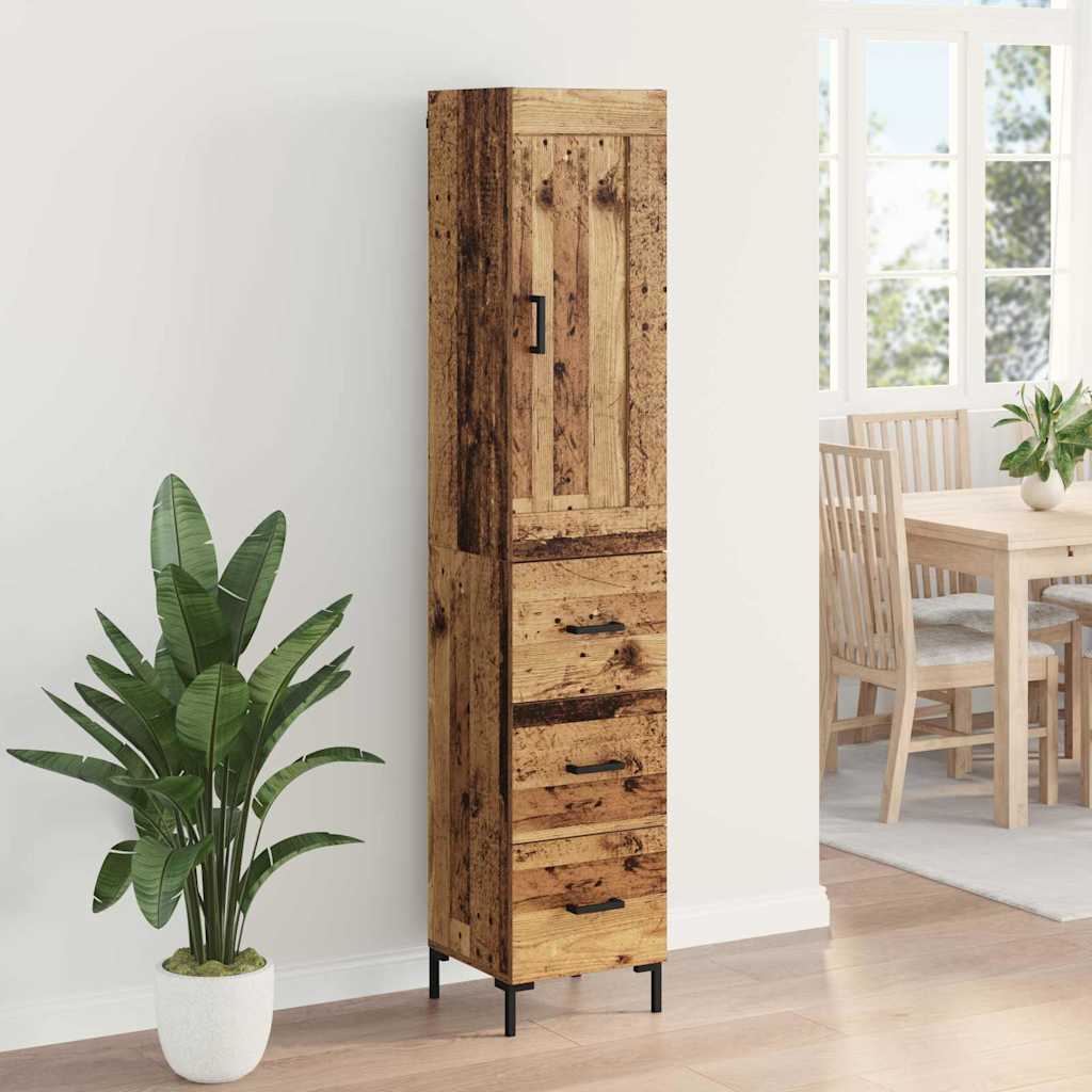 Highboard Staro drvo 34,5 x 34 x 180 cm Konstruirano drvo