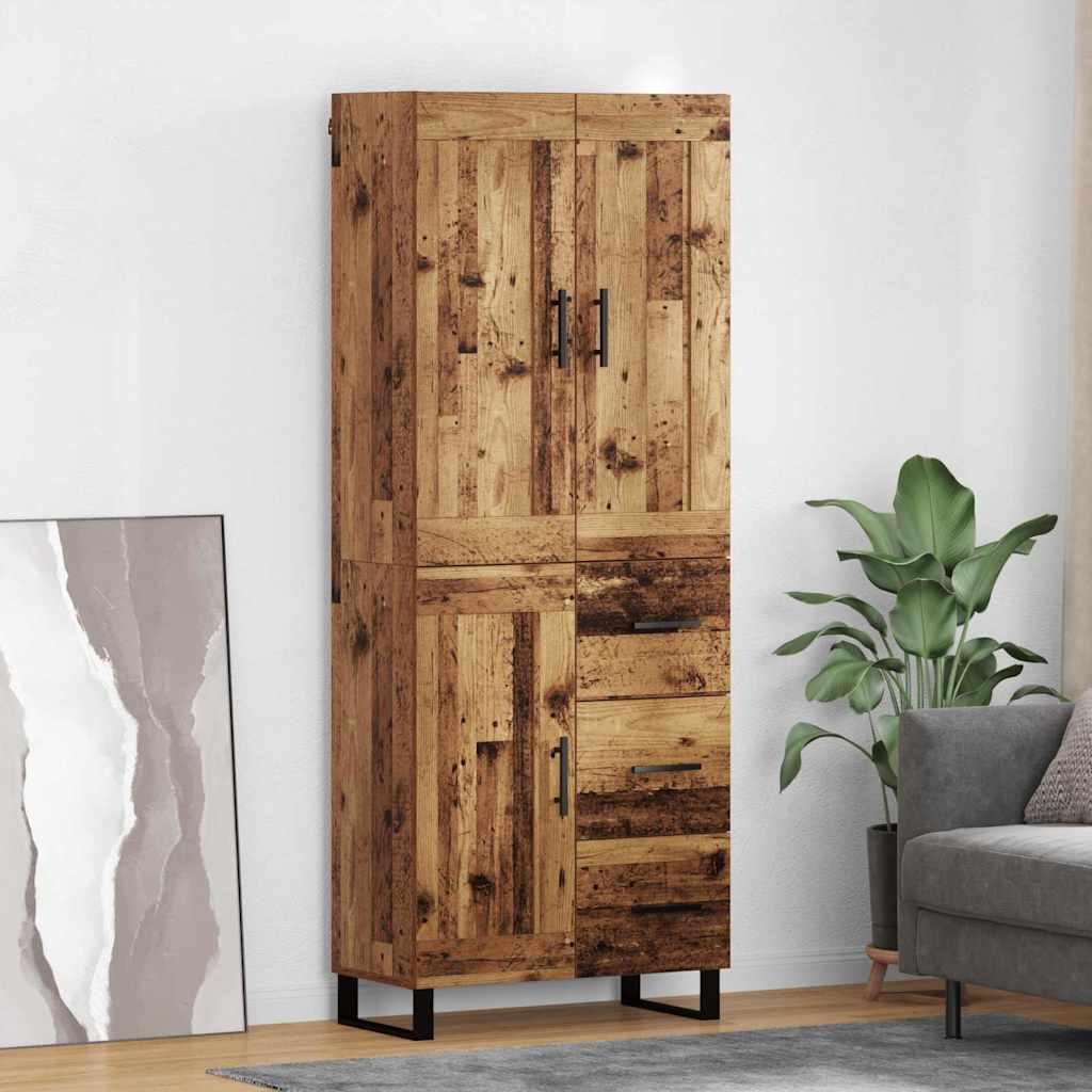 Highboard Staro drvo 69,5 x 34 x 180 cm Konstruirano drvo
