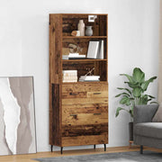 Highboard s ladicama 2 pcs Staro drvo Konstruirano drvo